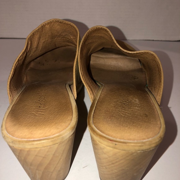 Madewell The Ayanna Clogs in Acorn Nubuck Leather Shoes sz 9 - Picture 6 of 7